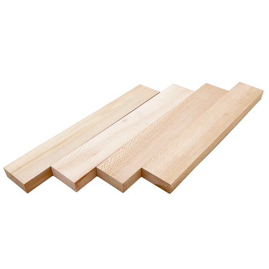 Quarter Sawn Sycamore Lumber Board - 3/4" x 2" (4 Pcs)