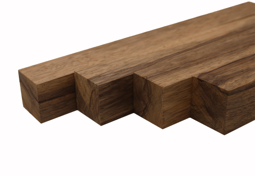 Black Limba Turning Blank Squares - 1.5" x 1.5" (4 Pcs)