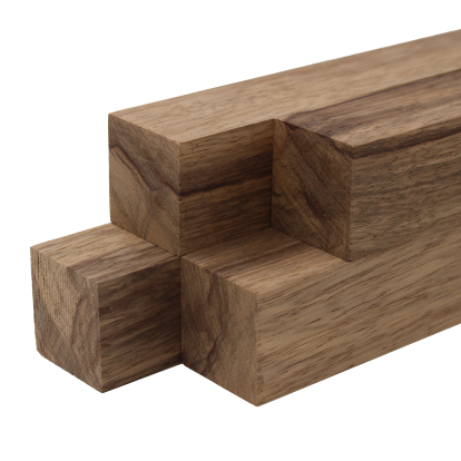 Black Limba Turning Blank Squares - 1.5" x 1.5" (4 Pcs)