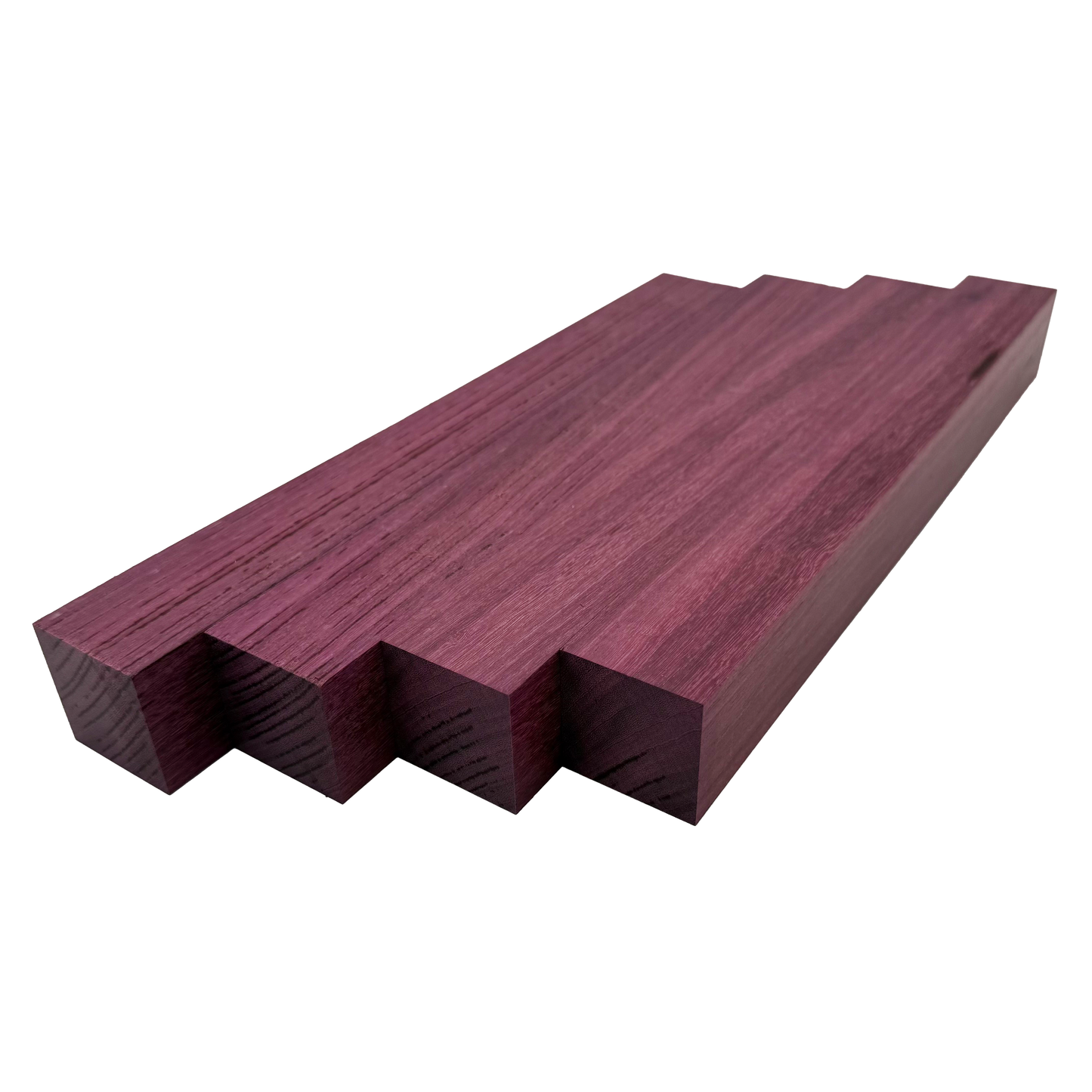 Purpleheart Turning Blank Squares - 1.5" x 1.5" (4 Pcs)
