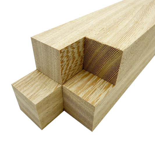 White Wenge Lumber Square Turning Blanks - 2" x 2" (4 Pcs)