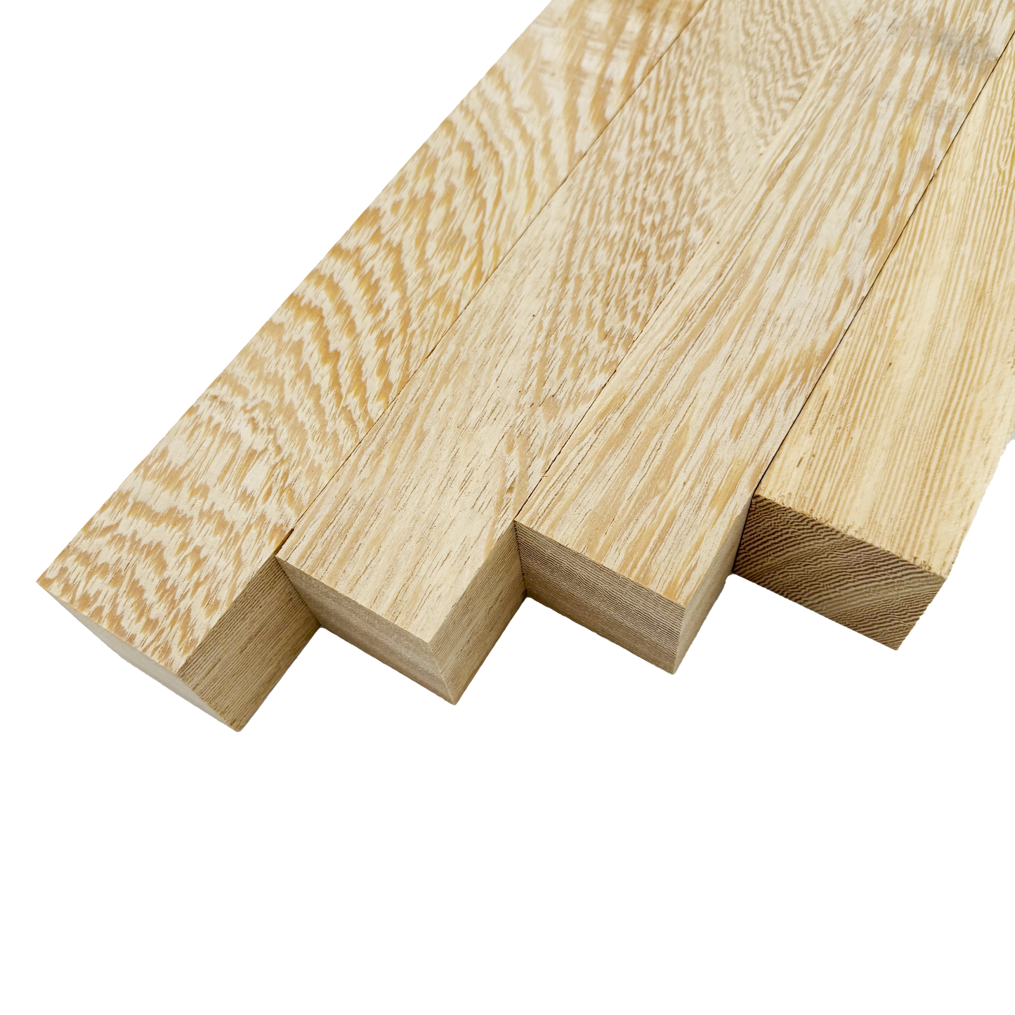 White Wenge Lumber Square Turning Blanks - 2" x 2" (4 Pcs)
