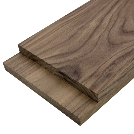 Black Walnut Lumber Board - 3/4" x 8" (2 Pcs)