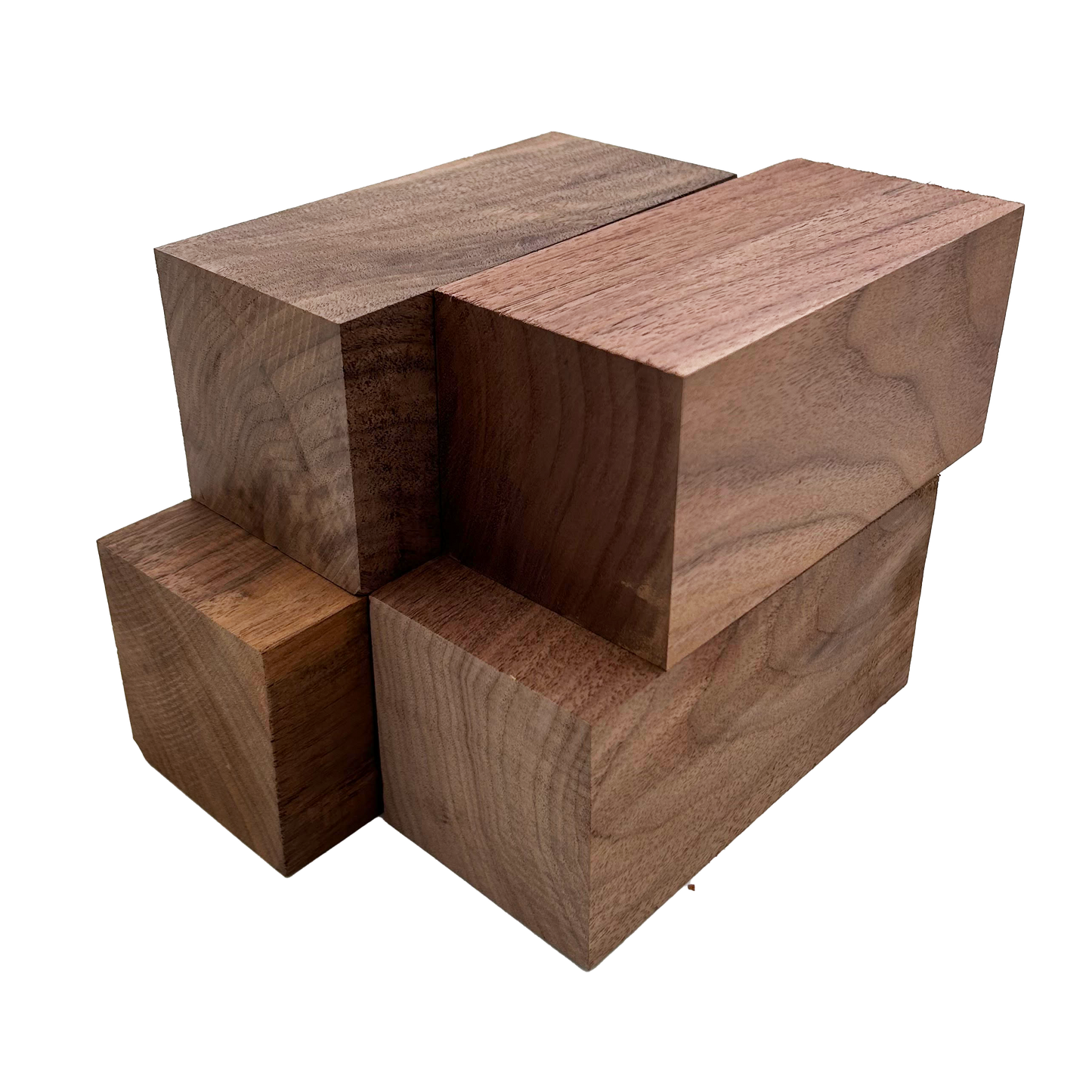 Walnut Turning Blank Squares - 3" x 3" (4 Pcs)