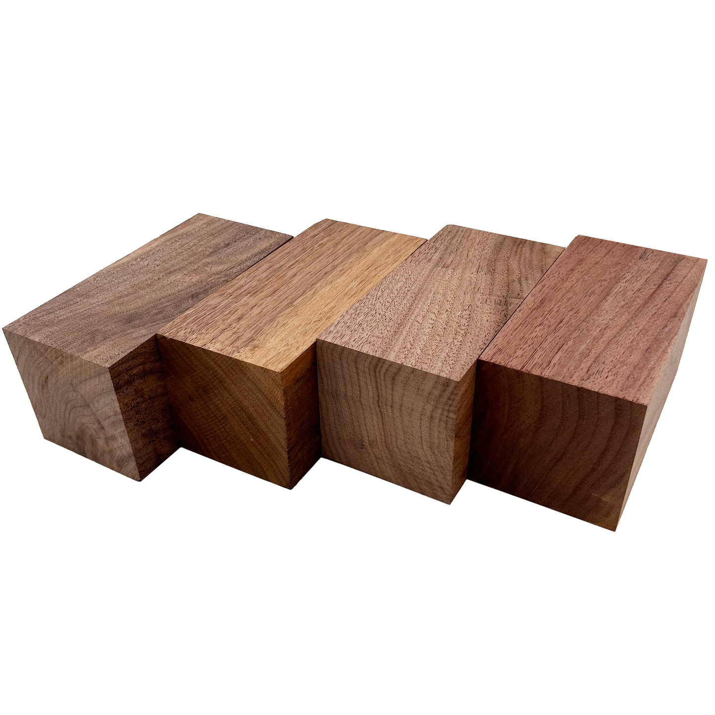 Walnut Turning Blank Squares - 3" x 3" (4 Pcs)