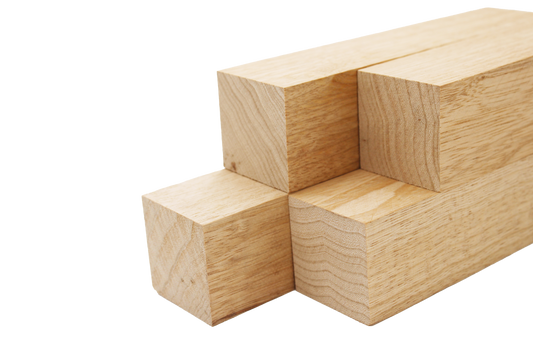 White Limba Lumber Square Turning Blanks - 2" x 2" (4pcs)