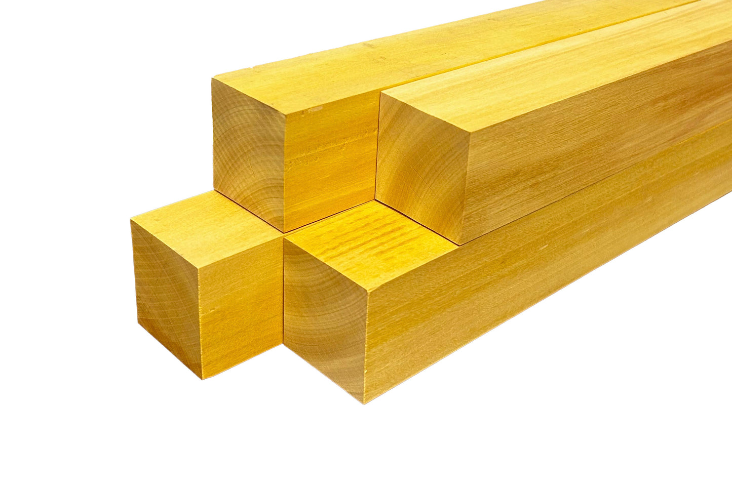 Yellowheart Turning Blanks 2" x 2" (4pcs)