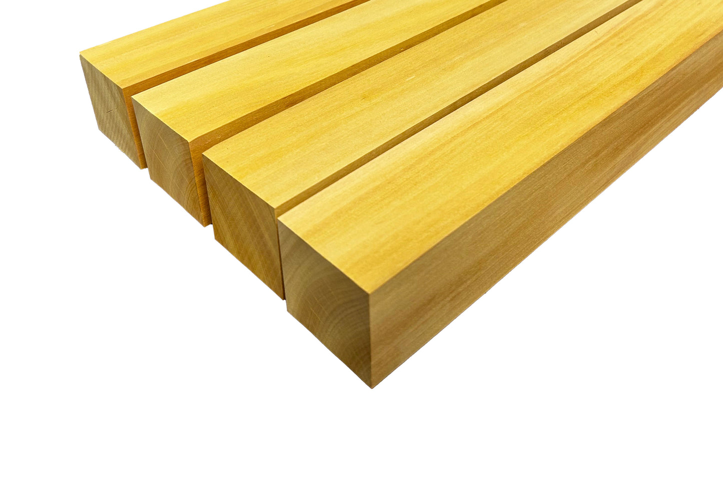 Yellowheart Turning Blanks 2" x 2" (4pcs)