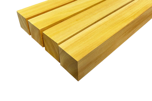 Yellowheart Turning Blanks 2" x 2" (4pcs)