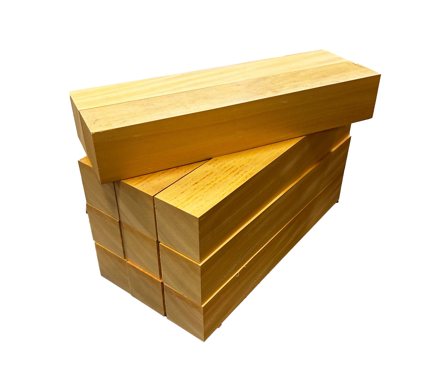 Yellowheart Turning Blanks 2" x 2" (4pcs)