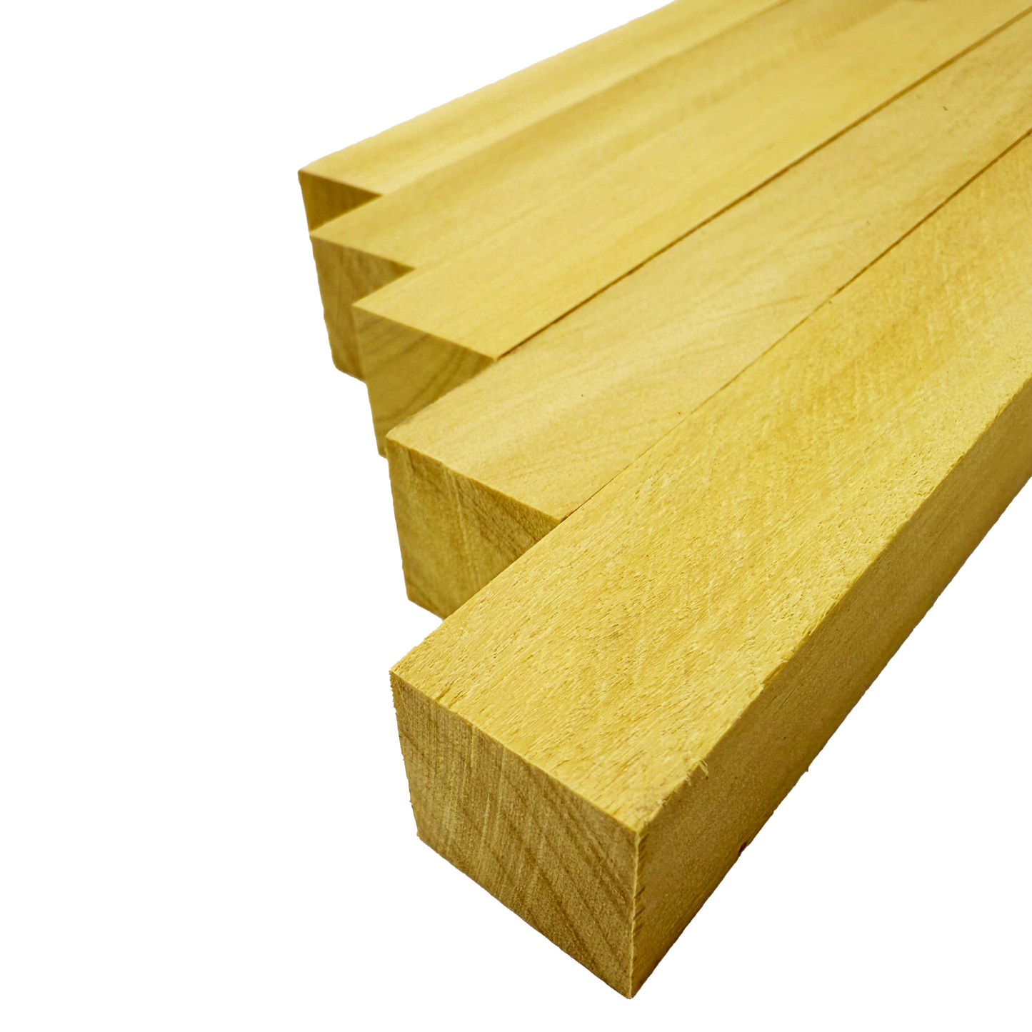 Yellowheart Pen Blanks - 3/4" x 3/4" x 6" (5 Pcs)
