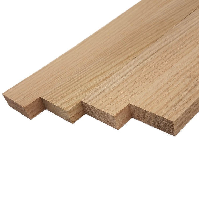 Red Oak Lumber Board - 3/4" x 2" (4 Pcs)