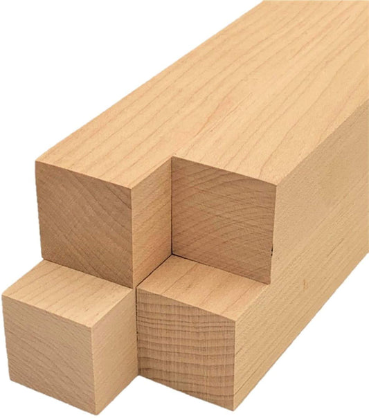 Maple Lumber Square Turning Blanks - 1.5" x 1.5" (4pc)