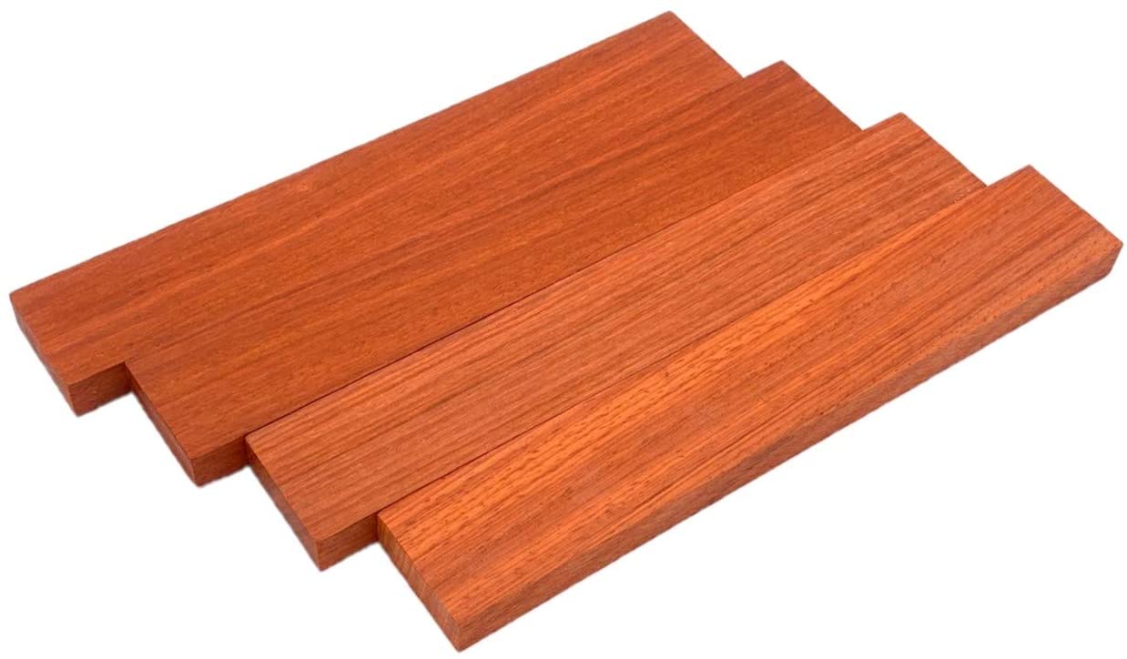 Padauk Lumber Board - 3/4" x 2" (4 pcs)