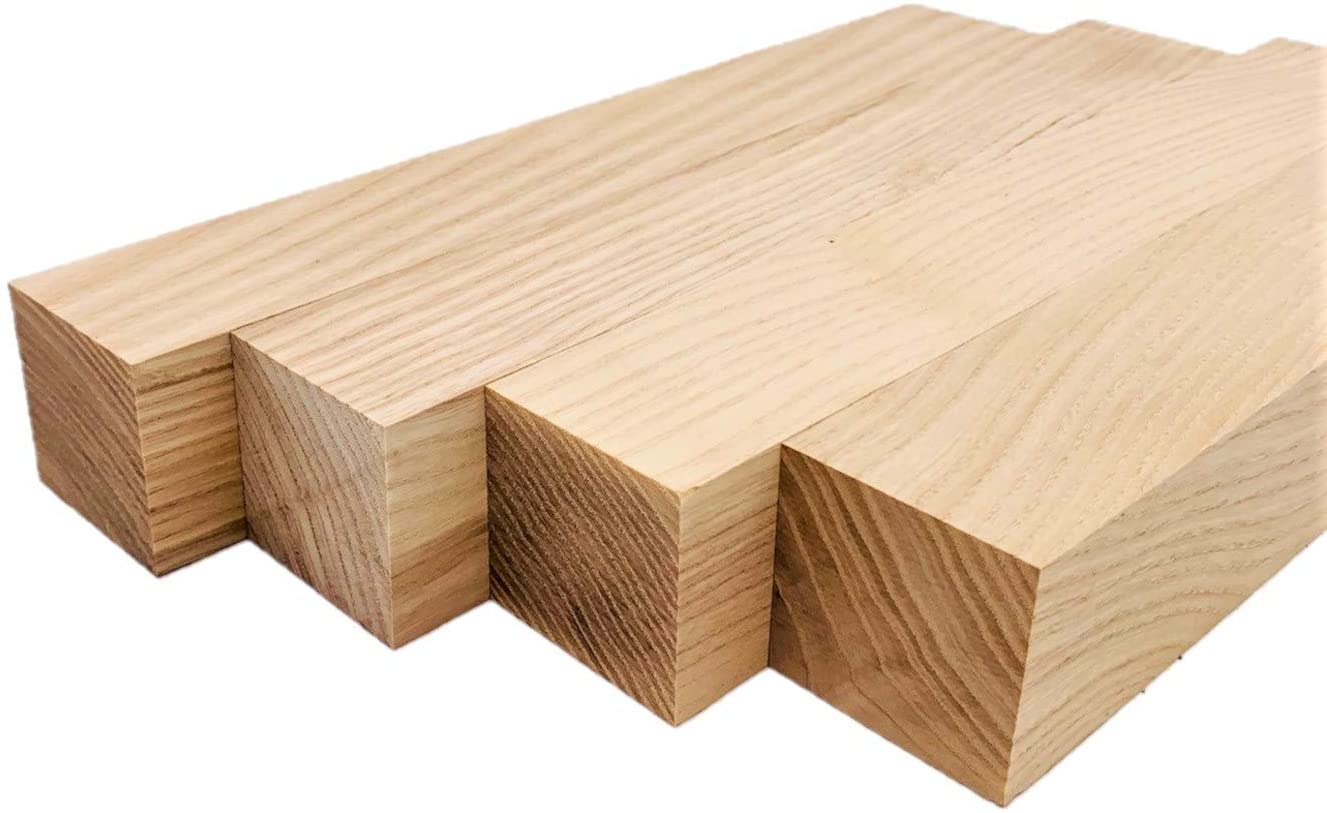 White Ash Lumber Turning Blanks - 2" x 2" (4 Pcs)