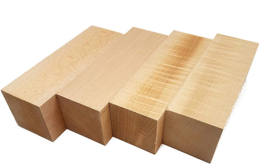 Basswood Carving Blocks - 2" x 2" x 6" (4 Pcs)