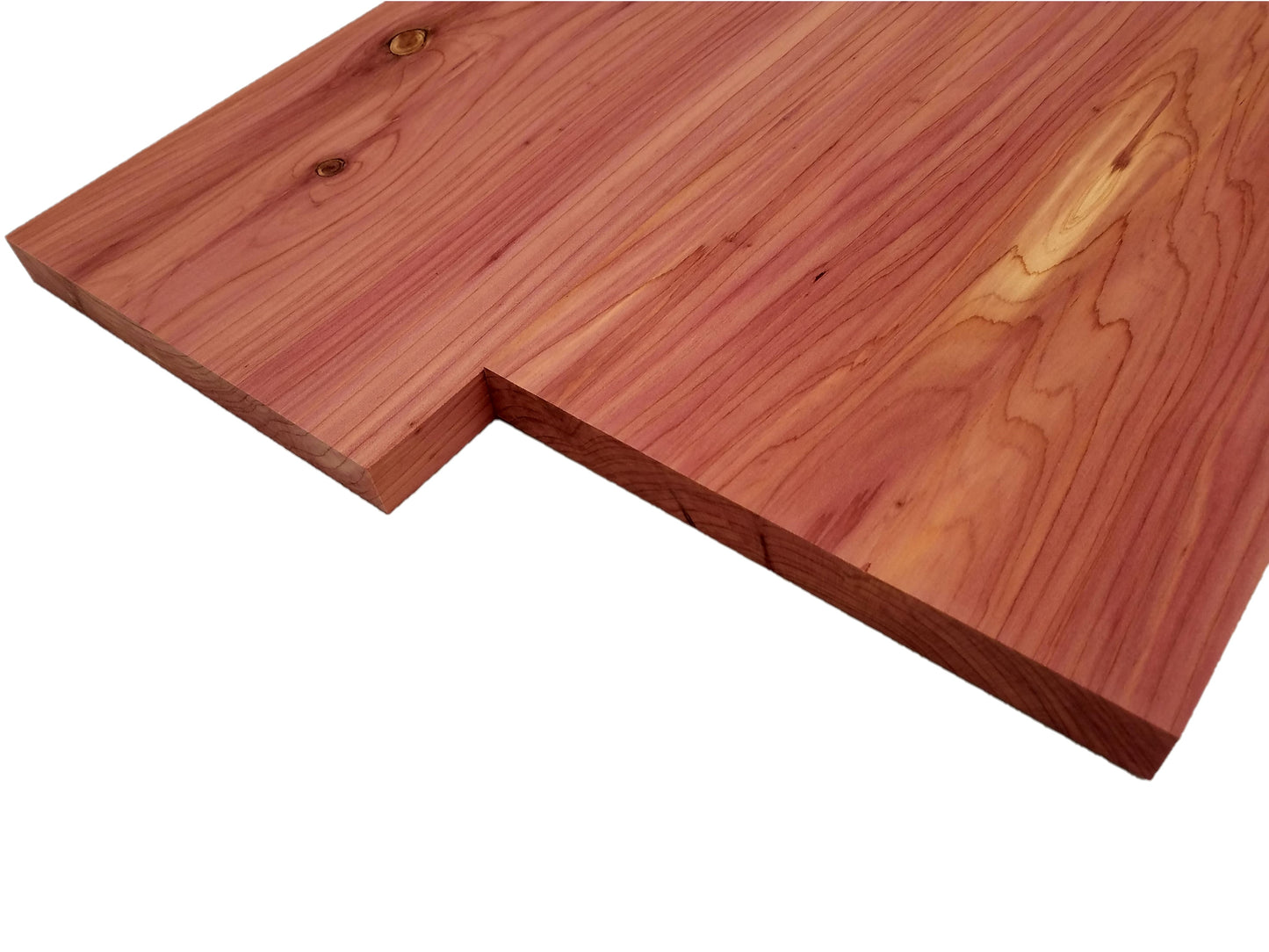 Aromatic Cedar two sides sanded to 3/4" thickness, 8" wide