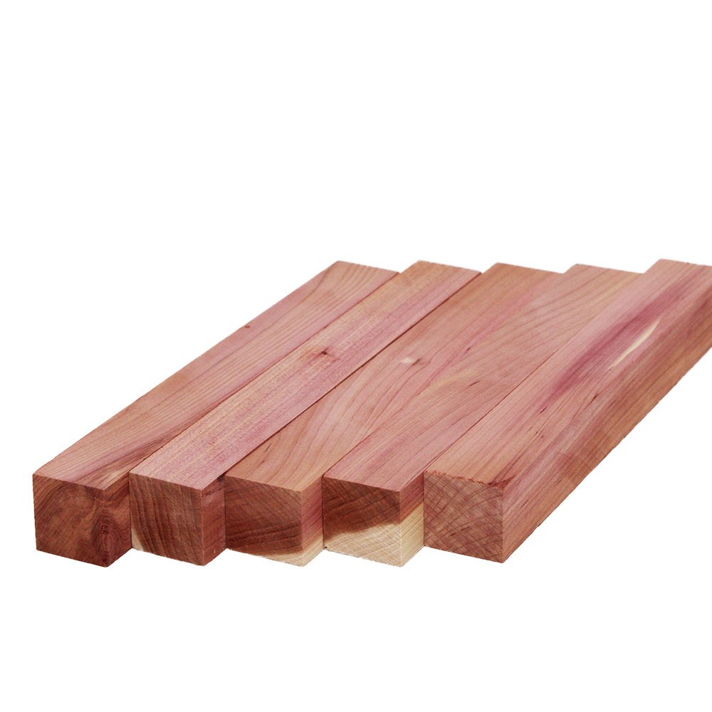 Cedar Pen Blanks 3/4" x 3/4" x 6" (5pcs)