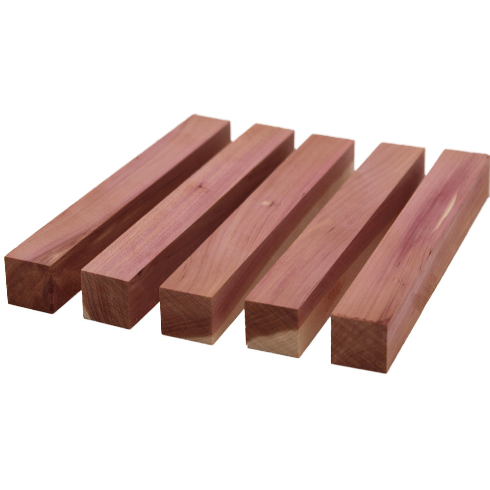 Cedar Pen Blanks 3/4" x 3/4" x 6" (5pcs)