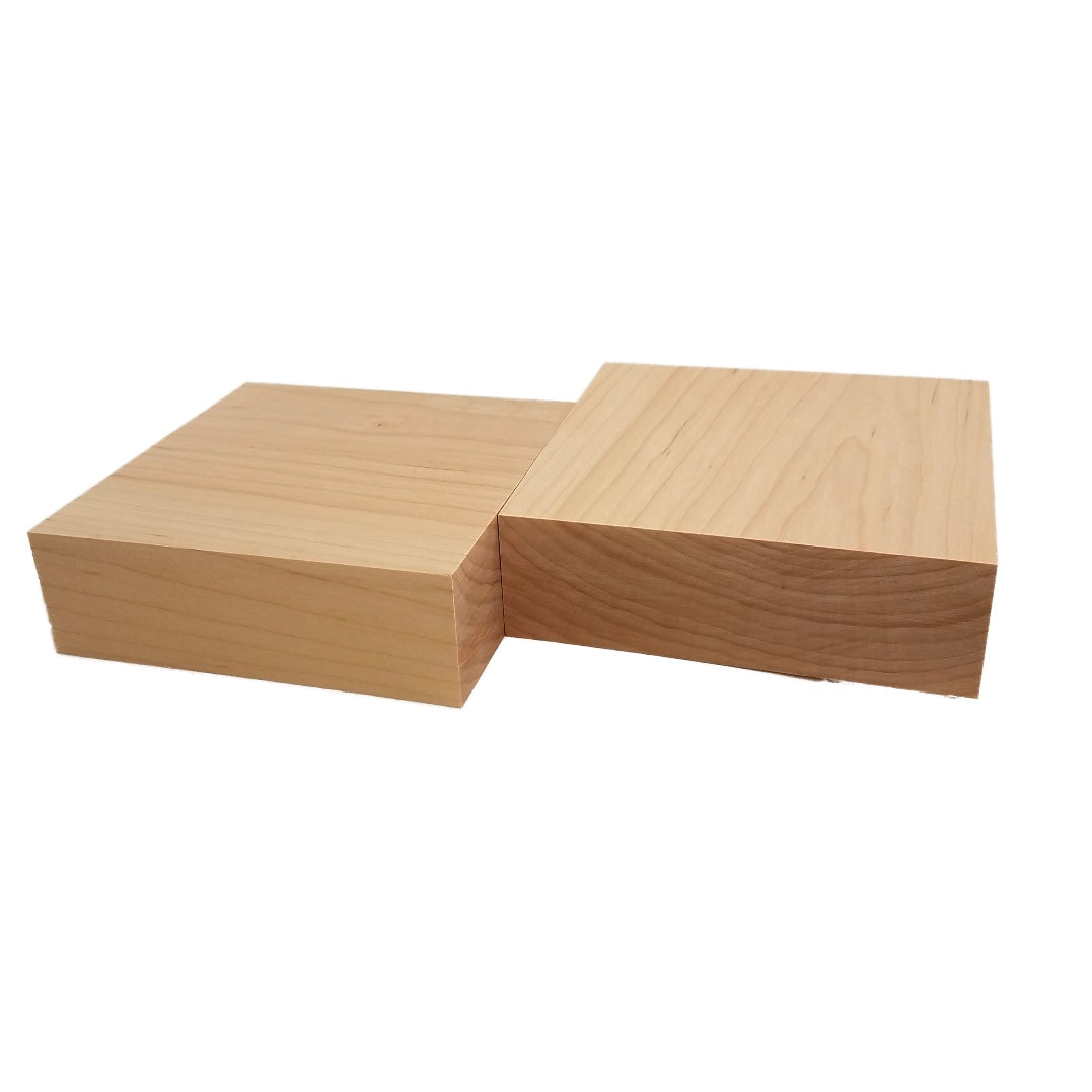 Wood Turning Blank Variety Pack - 6 Pieces Of Maple, Walnut, And Cherry (2" X 2" Size) From Barrington Hardwoods