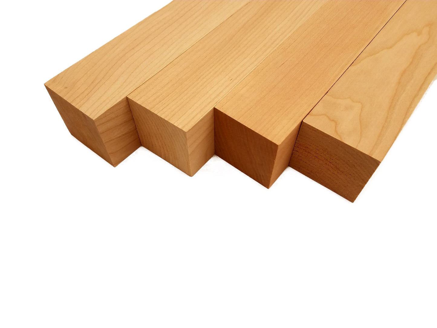 Cherry Turning Blank Squares - 2" x 2" (4 Pcs)