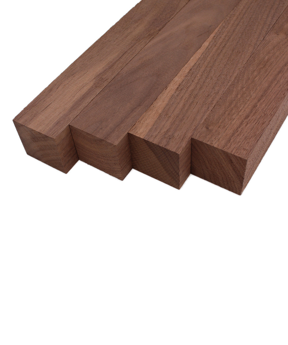 Walnut Turning Blank Squares - 2" x 2" (4 Pcs)