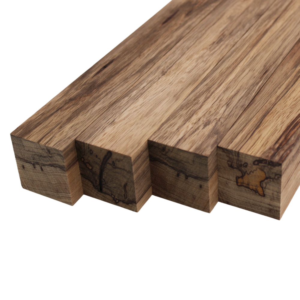 Black Limba Lumber Square Turning Blanks - 2" x 2" (4 Pcs)