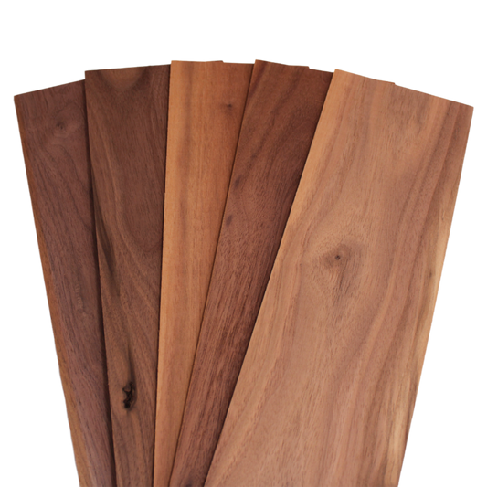Natural Black Walnut Thin Sawn Lumber Board Blanks (10PCS) 1/8" x 4"
