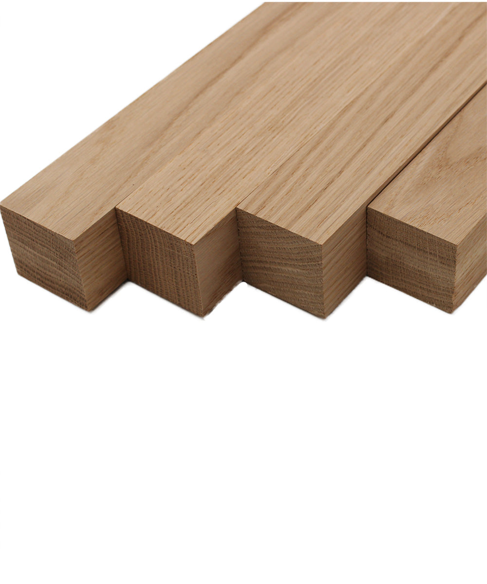 White Oak Turning Blanks (4pc) 2" x 2"