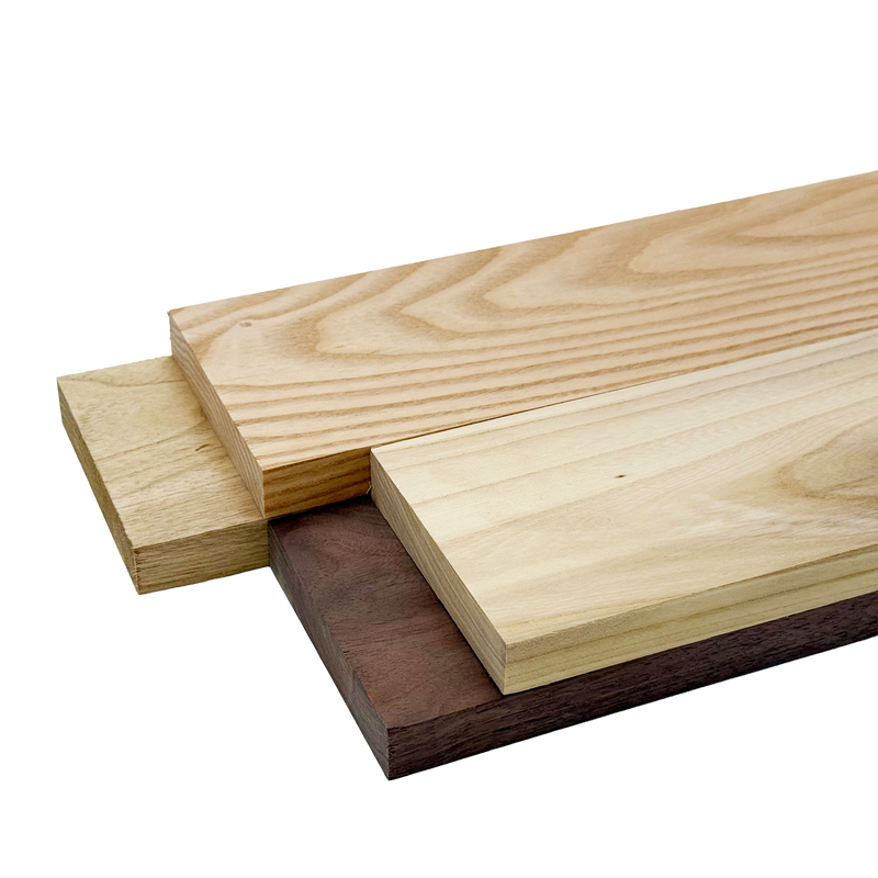 Domestic Exotic Variety Pack - Butternut, Coffee Nut, Grey Elm, Walnut - 3/4" x 4" (4 Pcs)