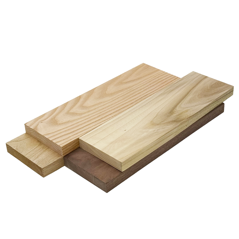 Domestic Exotic Variety Pack - Butternut, Coffee Nut, Grey Elm, Walnut - 3/4" x 4" (4 Pcs)