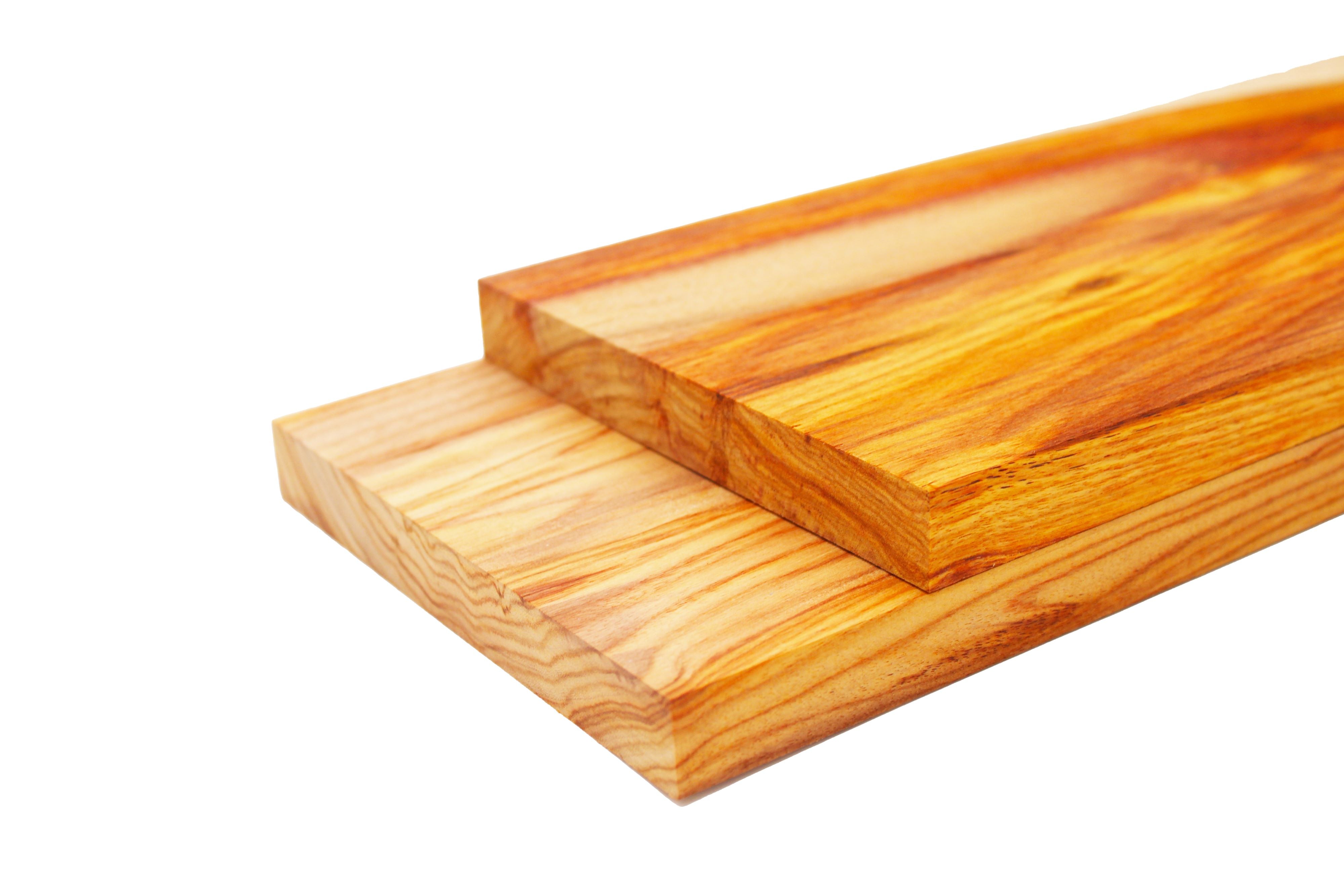 Pack of 2, popular Zebrawood Lumber Board - 3/4