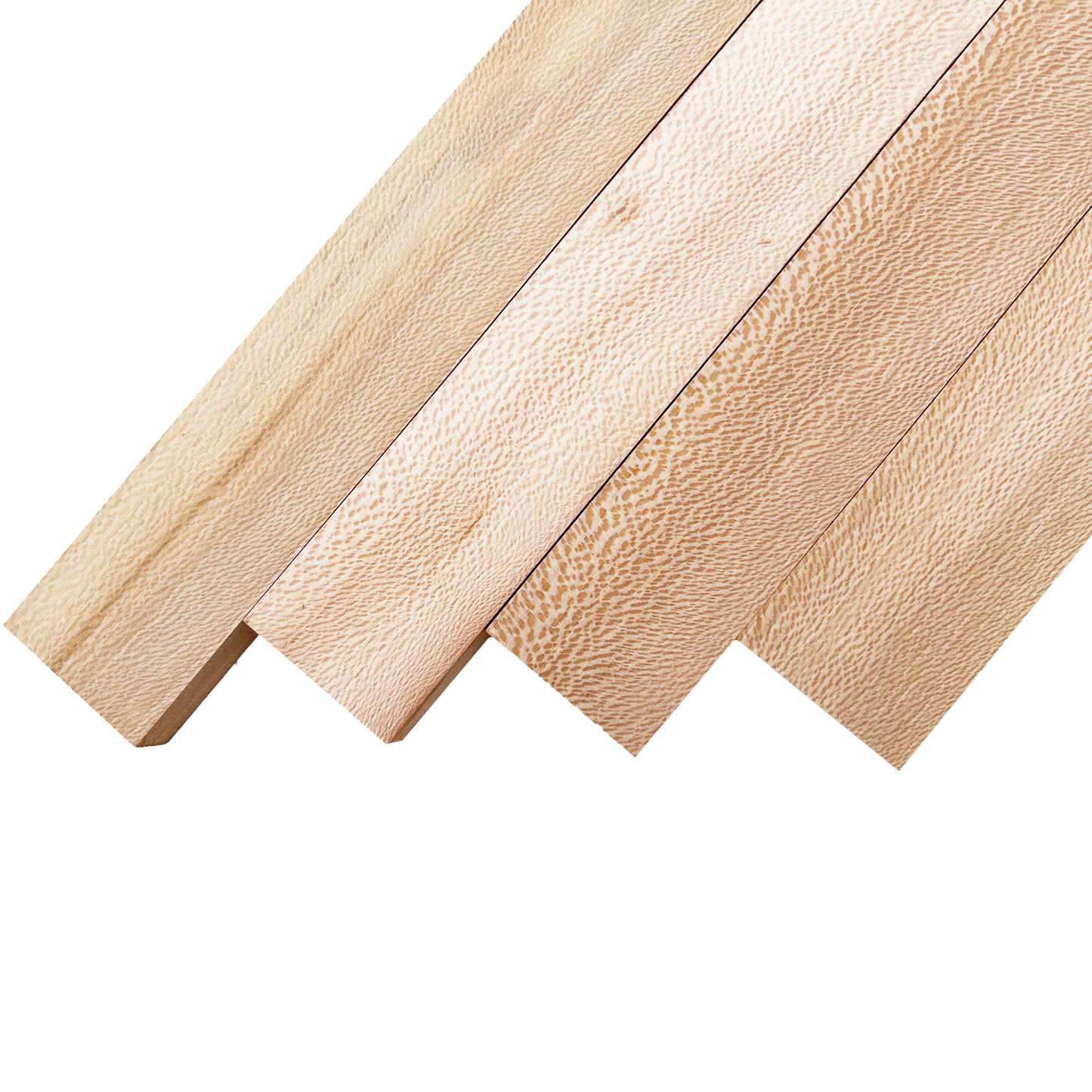 Quarter Sawn Sycamore Lumber Board - 3/4" x 2" (4 Pcs)