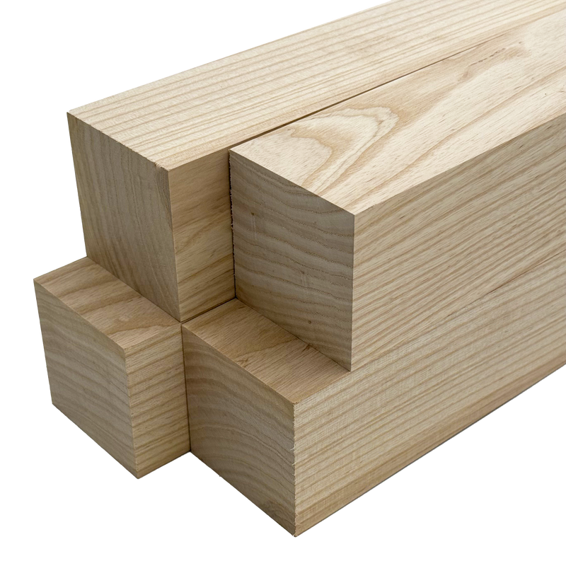 White Ash Lumber Turning Blanks - 3" x 3"