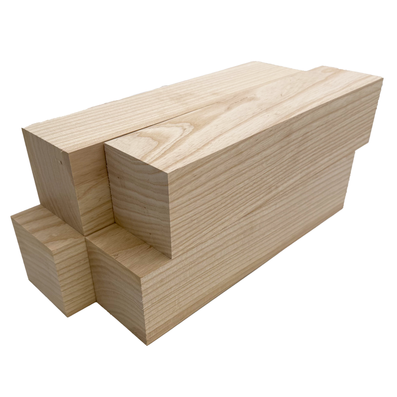 White Ash Lumber Turning Blanks - 3" x 3"