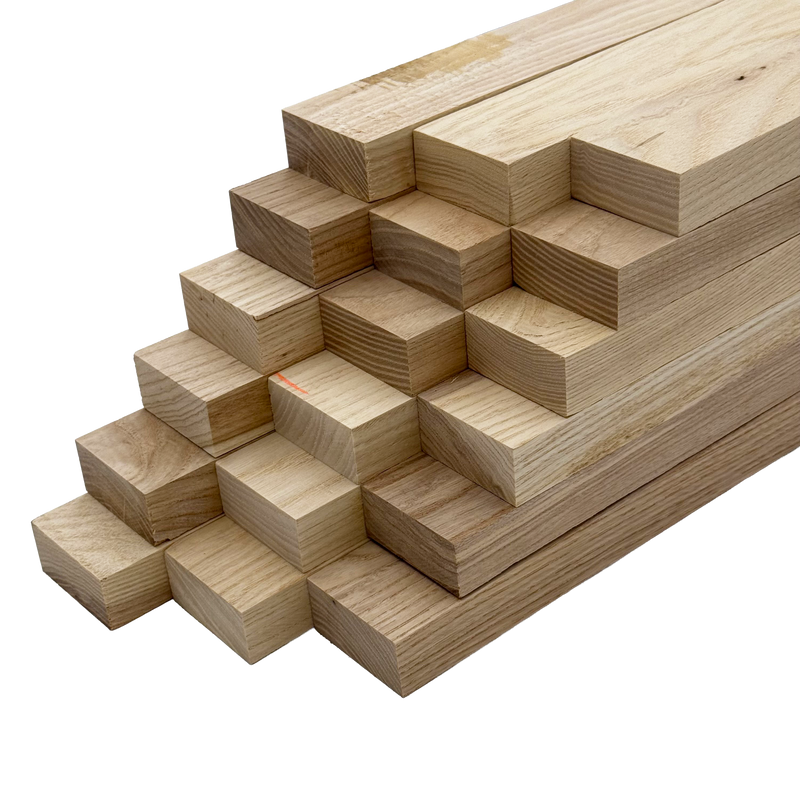 Ash 4/4 Lumber - Woodworkers' Craft Pack (1 x 2 x 12 - 18 Pcs)