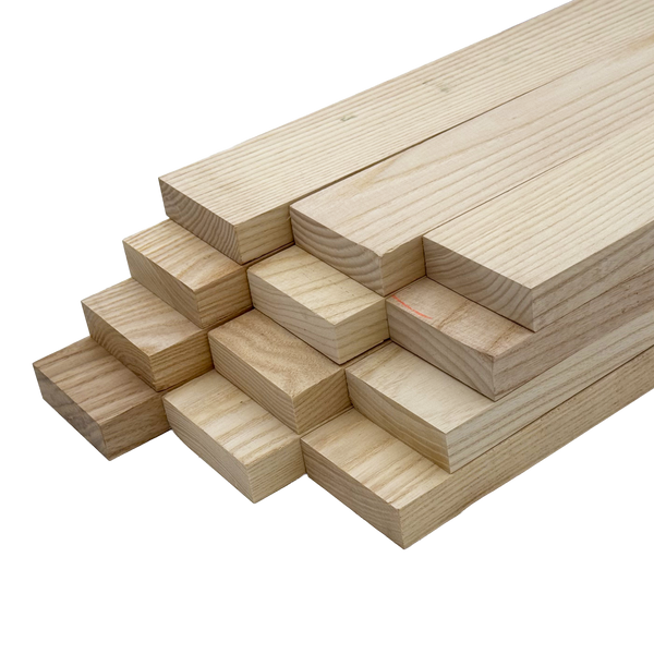 Ash 4/4 Lumber - Woodworkers' Craft Pack (1 x 3 x 36 - 12 Pcs)