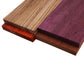 Imported Exotic Hardwood Variety Pack - Padauk, Zebrawood, Purpleheart, and Merbau