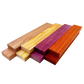 Colorful Exotics Variety Pack - Sapele, Canarywood, Purpleheart, Padauk - 3/4" x 2" (8 Pcs)