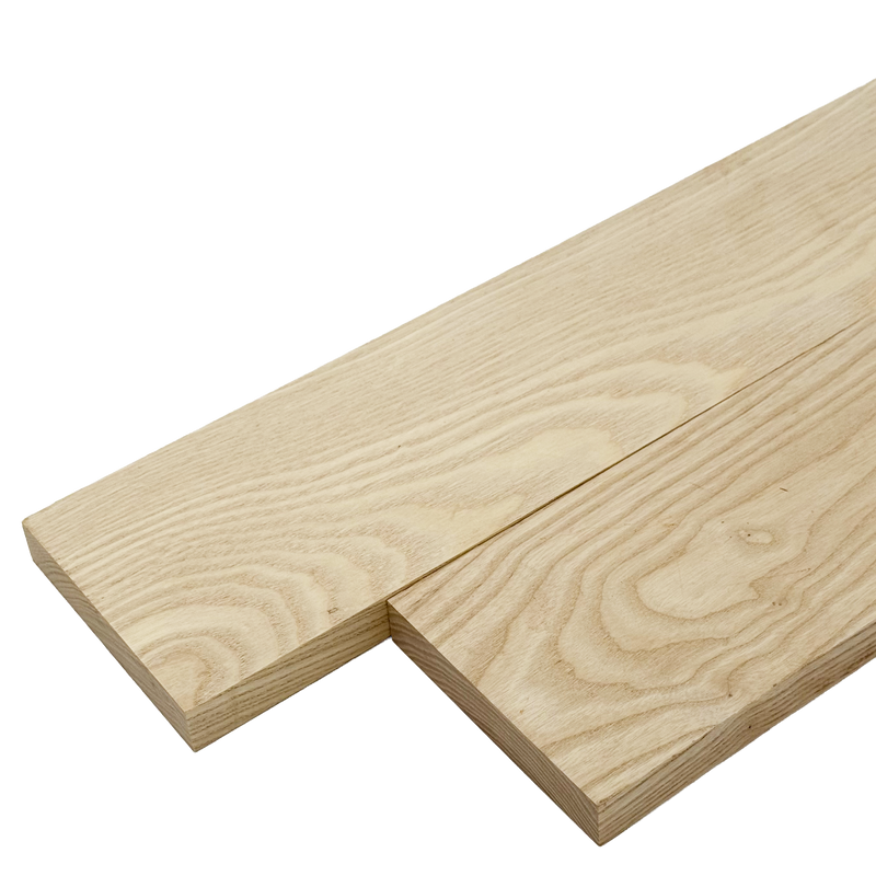 White Ash Lumber Board - 3/4" x 4" (2 Pcs)