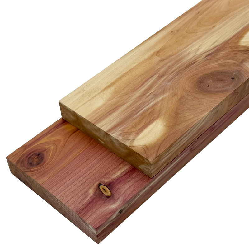 Aromatic Cedar Lumber Board - 3/4" x 4" (2 Pcs)