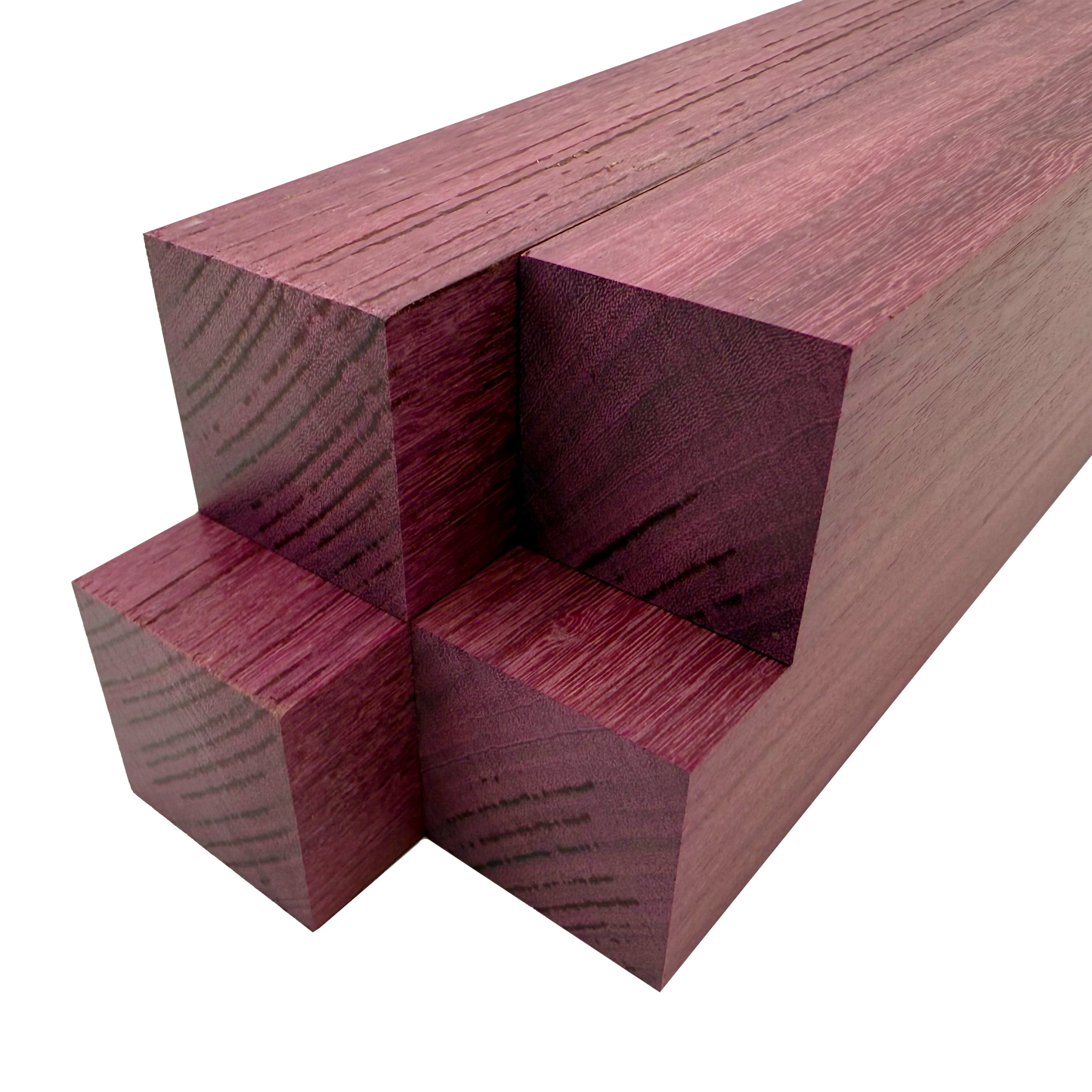 Purpleheart Turning Blank Squares - 1.5" x 1.5" (4 Pcs)