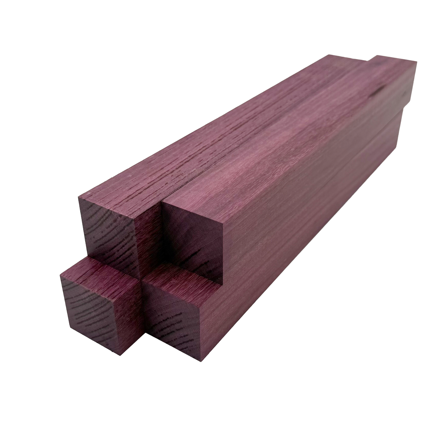 Purpleheart Turning Blank Squares - 1.5" x 1.5" (4 Pcs)