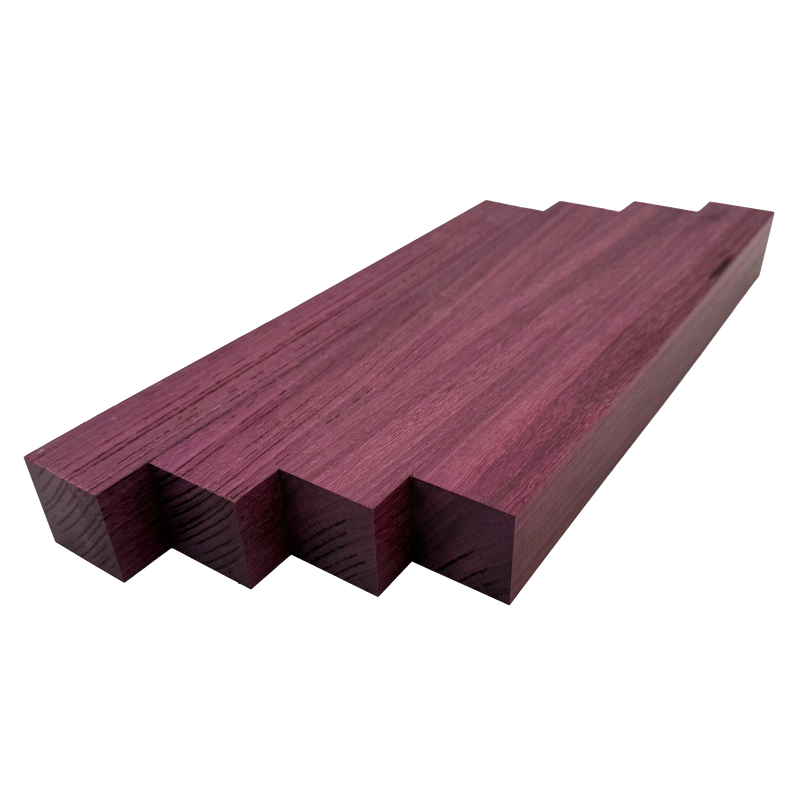 Purpleheart Turning Blank Squares - 1.5" x 1.5" (4 Pcs)