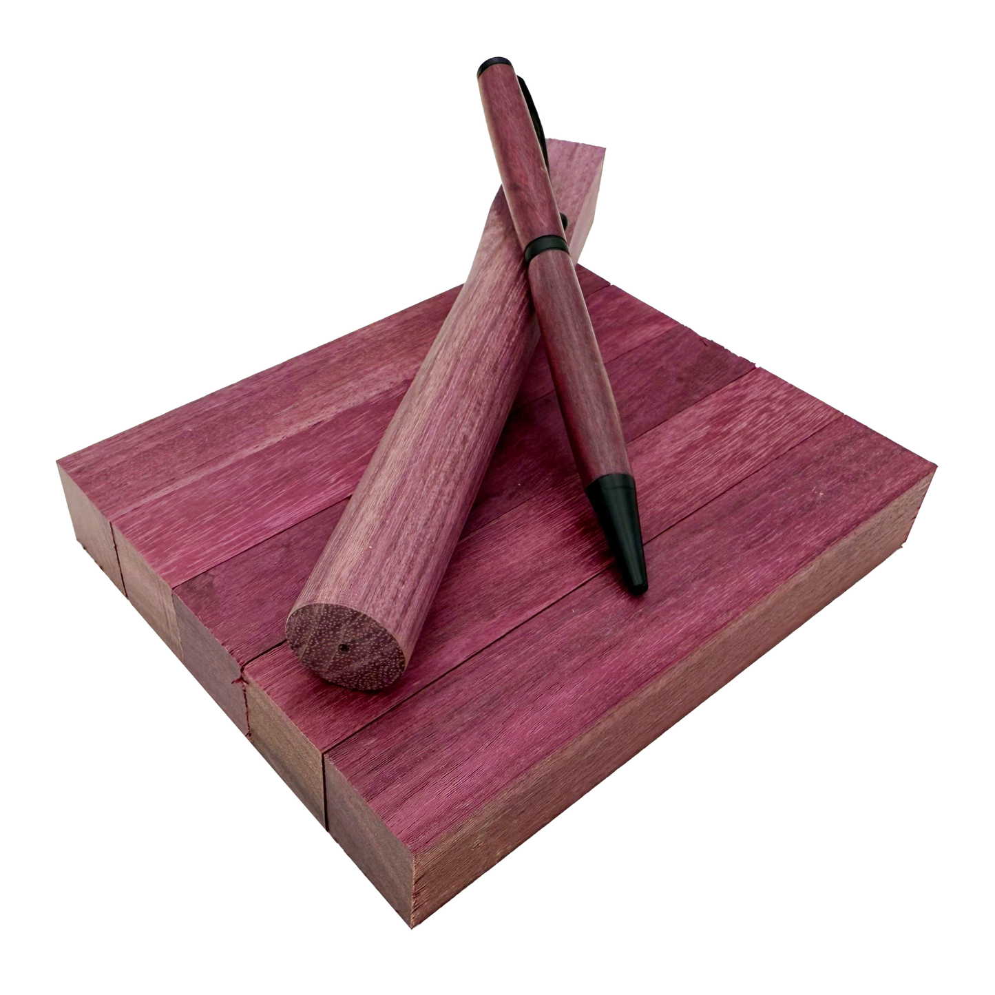 Purpleheart Pen Blanks - 3/4" x 3/4" x 5" (5 Pcs)