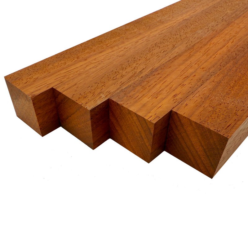 Padauk Turning Blank Squares - 1.5" x 1.5" (4 Pcs)