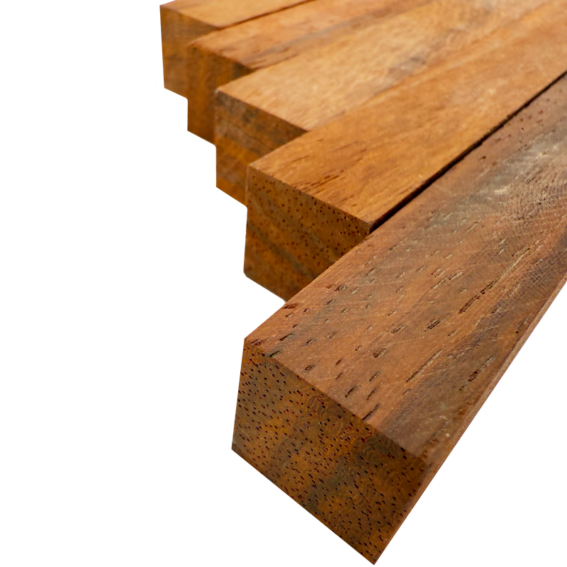Padauk Pen Blanks - 3/4" x 3/4" x 5" (5 Pcs)