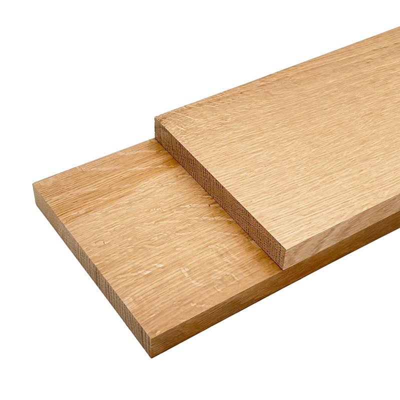 Quarter Sawn White Oak Lumber Board - 3/4" x 6" (2 Pcs)