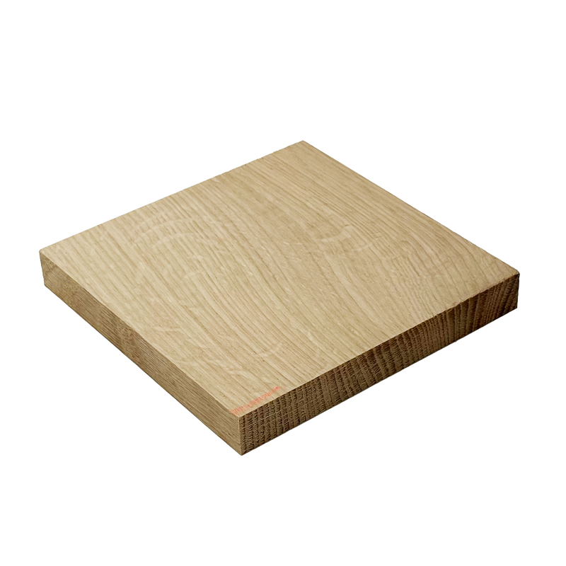 Quarter Sawn White Oak Lumber Squares - 3/4" x 6" x 6" (4 Pcs)