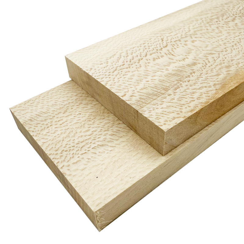 Quarter Sawn Sycamore Lumber Board - 3/4" x 4" (2 Pcs)